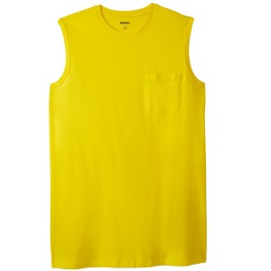 KingSize Men's Big & Tall Shrink-Less Longer-Length Lightweight Muscle Pocket Tee - 1 of 4