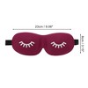Unique Bargains Eyelash Pattern 3D Eye Mask 1 Pc - 2 of 4