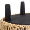 Jennifer Taylor Home Yolanda 24" Upholstered Round Accent Ottoman - 3 of 4