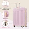 Lyngins 3-Piece Front Opening Luggage Set – 20" Carry on Luggage & 24" Expandable Suitcase with Matching Duffel Bag, USB Port, 360° Spinner Wheels - 3 of 4