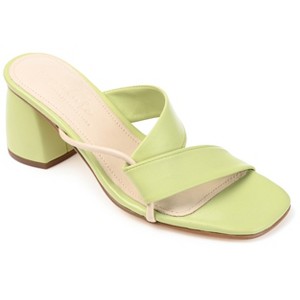 Journee Signature Women's Genuine Leather Jossette Sandals - 1 of 4