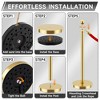 TinyHomie Stainless Steel Posts with Velvet Ropes for Events, Hotels, and Theaters - 4 of 4
