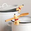 Ototo Holiday Gift Silicone Buddy Dog Spoon Rest Steam Releaser Beige - 3 of 4