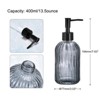 Unique Bargains Glass Durable Hand Soap Dispenser with Black Pump for Kitchen Bathroom - 2 of 4