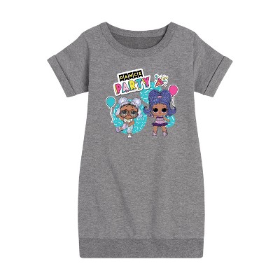 Girls' - LOL Surprise! - Dance Party Graphic Short Sleeve Fleece Dress