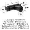 Amerock Balon Bar Knob for Cabinets, Drawers, and Furniture - 3 of 4