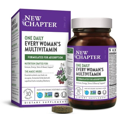 New Chapter Women's One Daily Multivitamin Tablets - 30ct