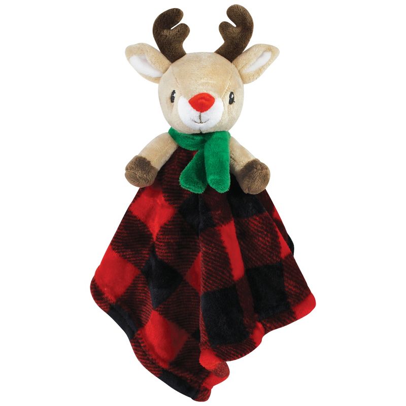 Hudson Baby Unisex Baby Plush Blanket with Security Blanket, Rudolph, One Size, 3 of 5