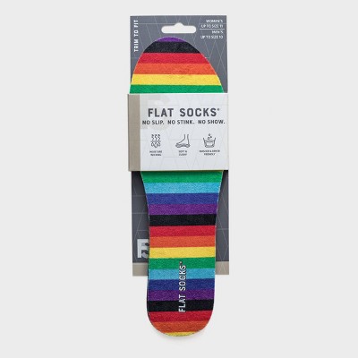 FLAT SOCKS No Show Cushioned Socks - Rainbow