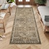 Garvee Vintage Runner Washable Area Rug for Bedroom Living Room Non-Slip Hallway Runners Accent Super Soft Thin Indoor Carpet for Dining Room Bedroom - 2 of 4