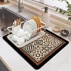 LunaLulinlk Dish Drying Mats 16" x 24" Absorbent Coffee Bar Mat Espresso Mat Dish Drying Mat for Kitchen Counter - 4 of 4