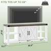 Whizmax TV Stand for 65 Inch TV, 60 Inch Entertainment Center with Storage, Farmhouse TV Console Table with Shelves for Bedroom - 3 of 4
