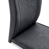 NicBex Luxury Arch Dining Chairs, Faux Leather High Resilience with Silver Metal Legs, Side Chairs for Kitchen Office - 4 of 4