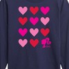 Boys' - Barbie - Barbie Heart Grid Long Sleeve Graphic T-Shirt - 2 of 4