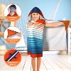 SUN CUBE Hooded Towel for Kids, Absorbent Quick Dry Toddler Beach Towel, Swim Surf Wrap for Shower Pool, Boy Girl Age 3-9 - 3 of 4