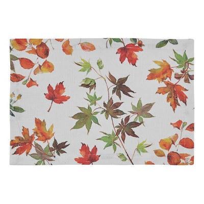 Split P Falling Leaves Placemat Set - White