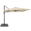 Sonkuki 10x10ft Cantilever Patio Umbrella Offset Hanging Umbrella with Base and 270gsm Fade-Resistant Fabric 360° Outdoor - 2 of 4