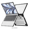 SaharaCase Heavy-Duty Raider Series 14" Laptop Case with Stand Shock Absorbing Frosted Clear/Black - 2 of 4