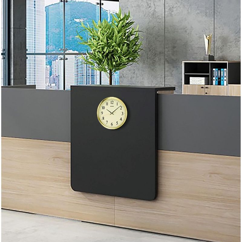 Seiko 12" Ultra-Modern Gold-Tone Wall Clock, 5 of 6