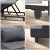 Ainfox 3 in 1 Folding Armless Sofa Bed - 4 of 4