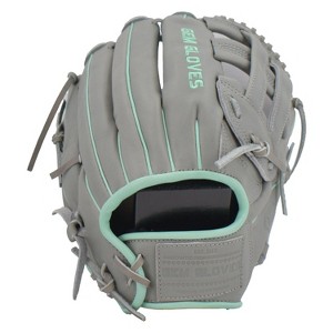 Gem Gloves Softball Fielding Glove - GEM001 (Grey/Mint) - 1 of 4