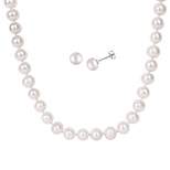 9-10mm Freshwater Cultured Pearl Necklace and 8-9mm Freshwater Cultured Pearl Earring Set