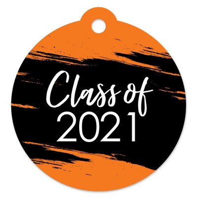 Big Dot of Happiness Orange Grad - Best is Yet to Come - Orange 2021 Graduation Party Favor Gift Tags (Set of 20)