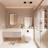 Rectangular Framed Tempered Glass Wall-Mounted Bathroom Vanity Mirror - 4 of 4