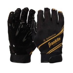 Franklin Sports Supratak Adult Receiver Gloves Black - M - 1 of 3