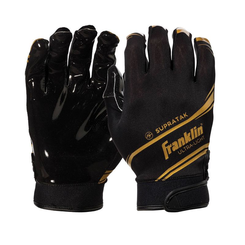 Franklin Sports Supratak Adult Receiver Gloves Black - M, 1 of 4