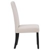 WestinTrends  Upholstered Linen Fabric Dining Chair (Set of 2) - 3 of 4