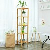 SONGMICS 5-Tier Bamboo Bathroom Shelf, Narrow Shelving Unit, Multifunctional Storage Rack - 4 of 4