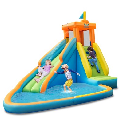 Costway  Kids Bounce House Castle Splash Water Pool Without Blower