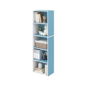 HOMLUX 5 Cube Decorative Open Bookshelf Kids Toy Storage Organizer Horizontal Vertical, Blue - 1 of 4
