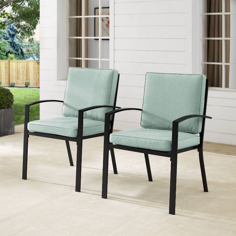 Kaplan 2pk Outdoor Rocking Chairs Mist/Oil Rubbed Bronze - Crosley, 6 of 16