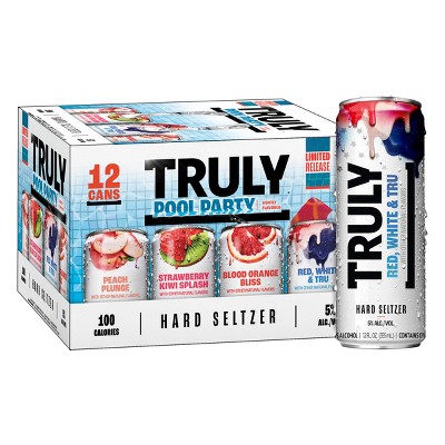 Truly Hard Seltzer Pool Party Variety Pack - 12pk/12 fl oz Cans