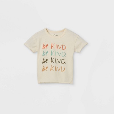 Toddler 'Be Kind' Short Sleeve T-Shirt - art class™ Cream 12M