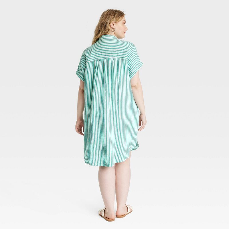 Women's Short Sleeve Mini Shirtdress - Universal Thread™, 3 of 11
