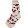 Memoi Women's Equestrian Rayon From Bamboo Crew Socks Ivory Heather 9-11 - 3 of 3