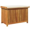 vidaXL Cushion Box Wood Natural Solid Acacia wood Medium Cushion Box - 2 of 4