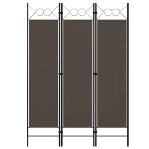 vidaXL 3-Panel Room Divider Anthracite 47.2"x70.9" - 1 of 4