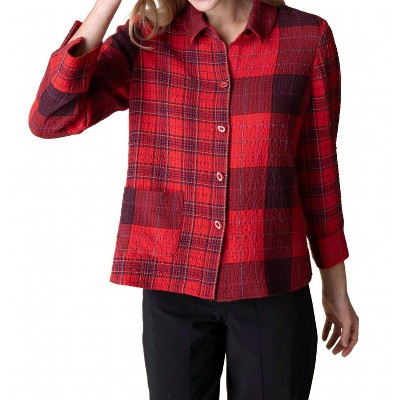 Women's Gone Girl Plaid Mixed Shirt - habitat