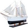 Old Modern Handicrafts WanderBird Ship Model – 38"x7"x29", Handcrafted Schooner with Full Rigging & Sails - 3 of 4