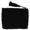 CTM Women's Crochet Clutch Tassel Handbag - 2 of 3