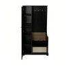 70.35" H Hall Tree, Entryway Hall Tree With 1 Doors And  3 Coat Hooks,Flip-Up Bench,Modern Entryway Multifunctional Storage Cabinet, For Entrance, Ha - 2 of 4