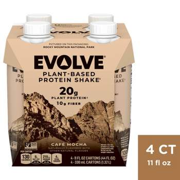Evolve Plant Based Protein Shake - Mocha - 11 fl oz/4pk