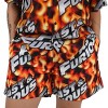 Fast & Furious Repeat Logo Flame Background Adult Shorts - 3 of 4