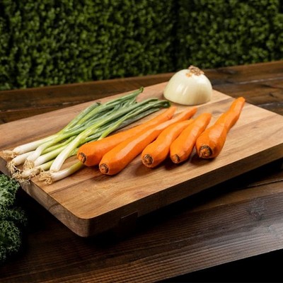 Blackstone Natural Acacia Wood Rectangular Cutting Board with Feet, 17 x 12 Inch