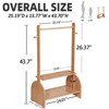 Bamboo Children's Standing Rack Perfect for Little Clothes & Accessories - 3 of 4