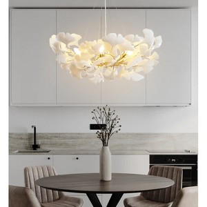 Wonder Meadow - 31 inch 6-light Ginkgo Chandelier - 1 of 4